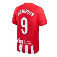 Stroje piłkarskie Atletico Madrid Memphis Depay #9 Koszulka Podstawowej 2023-24 Krótki Rękaw